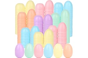 ZJHiome 36 Pcs Plastic Easter Eggs Bulk, Pastel Fillable Surprise Easter Eggs 2.4'' Colorful Eggs for Easter Basket Stuffers Party Favors Egg Hunt for Kids