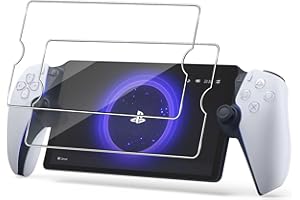 GEEMEE Protector de Pantalla para Sony PS5 PlayStation Portal, 2 Pack 9H Dureza Anti-Arañazos Sin Burbujas Cristal Vidrio Templado Protector de Pantalla -Transparente