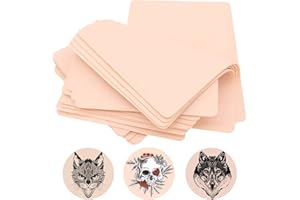 Unihuby Piel Sintetica Tatuaje, 10pcs Piel de Tatuaje Lados Dobles La Piel Sintética Pieles Sinteticas para Tatuaje