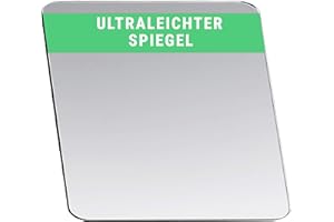 ‎FALKENHORN Falkenhorn Handspiegel – doppelseitiger, ultraflacher Acryl-Spiegel in quadratischer Form, ideal für Basteln, Kinder, Deko, DIY-Projekte, Geldbörse, Kosmetik und Unterwegs – 7,5 × 7,5 cm, 1 Stück
