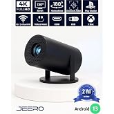 JEERO HY300PRO Multimedia Ultra Hd 1080 Android 13 Projeksiyon Cihazı (T&uuml;rk&ccedil;e Men&uuml;) H713 Chipset