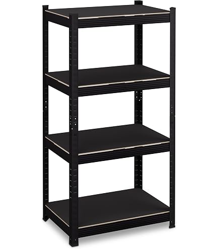Shelfplaza Étagère Charge Lourde 115x120x60 Cm – 4 Niveaux Métal Galvanisé 175 Kg/niveau, Rangement Garage Cave Atelier Buanderie