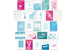 Postkarten Set "Sand & Sea" - 25 hochwertige Postkarten mit sommerlichen Motiven sowie inspirierenden und motivierenden Sprüchen & Zitaten zum ... Spruchkarten Sommer, Sonne, Strand & Meer