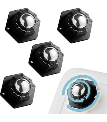 8 stuks mini rollen voor keukenapparaten meubelwielen zwenkwielen zelfklevend kleine rollen om te plakken, voor koffiezetapparaat (bevat alleen de kleine rollen