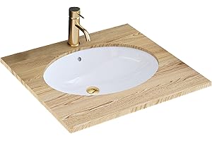 Rea VASQUE À ENCASTRER NEL WHITE Lavabo Salle de Bain 475 x 390 x 200 mm en Céramique (Blanc)