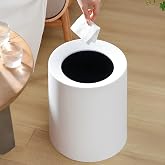 ARVALE Void Trash Can | 12 liter Trash Can (White)
