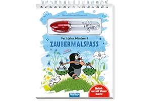 TROTSCH Trötsch Der kleine Maulwurf Zaubermalspaß mit Wasserstift Malblock: Zauberstift Malspaß Wasser Farben Ausmalblock Der kleine Maulwurf Zaubermalblock ... Malblock mit nachfüllbarem Wassermalstift