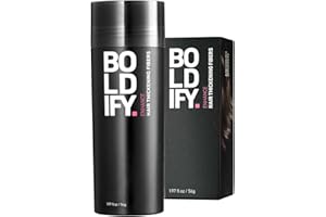 BOLDIFY Hair Fibres for Thinning Hair (MEDIUM BROWN) - 56g Bottle - Undetectable & Natural Hair Filler Instantly Conceals Hair Loss - Hair Powder Thickener, Topper for Fine Hair for Women & Men