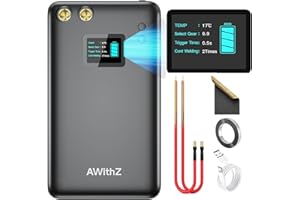 Akku Punktschweißgerät, AWithZ Tragbares Punktschweißgerät für Akkus mit 11000mAh,1,5-Zoll-LCD,99Gang Mini Punktschweißgerät zum Reparieren/Auswechseln/Selbstbauen von Akkupacks