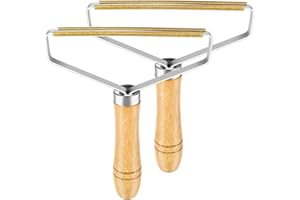 Lerkely Fuzz Shaver, 2 pezzi portatile per rimuovere pelucchi, peli di animali domestici, polvere in vestiti e mobili