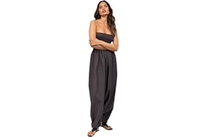 likemary Harem Jumpsuit for Women UK & Cotton Harem Pants - 2 in 1 Womens Jumpsuits - Harem Trousers Ladies - Genie Harem Pants