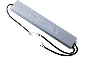 YAYZA! Waterproof Led Power Supply 12V 25A 300W Driver, 240V to 12V DC Low Voltage Outdoor Led Lighting Transformer, Constant Voltage Adapter for Garden Strip Light CCTV