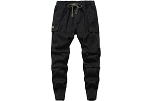 LAUSONS Pantalon Cargo Garçon Jogging Multi Poche Enfant