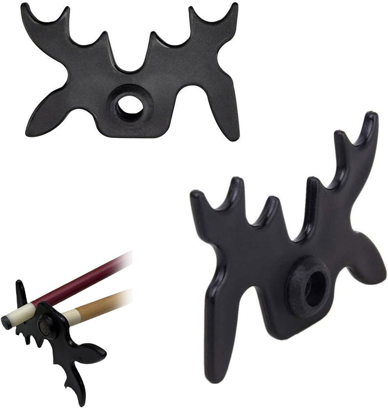FIBOUND 2 Taco de Billar Snooker con Soporte Puente y Araña - Accesorios Profesionales para Jugadores - Compatible con La Mayoría de Tacos de Pool para Mejorar El Rendimiento