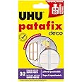 Uhu Patafix Deco, 32 Gommini Adesivi Super Forti, bianco
