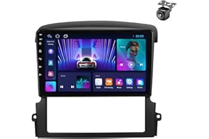 YDLXYWL Android 14 Car Radio para Kia Sorento BL 2002 2003 2004 2005 2006-2011 2 DIN de Coche NAVEGACIÓN con Pantalla Táctil 9 Pulgadas Reproductor Multimedia Autoradio SWC FM Carplay (M100CP 4core 1+32G)