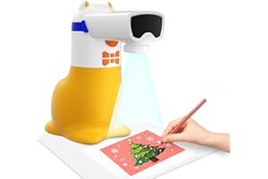 BrightBuddies Geburtstagsgeschenk für Jungen und Mädchen, KI-Zeichenprojektor für Kinder mit Stimme, Kreativ Lernroboter-Spielzeug zum Erlernen von Kunst für Kinder im Alter von 4 5 6 7 8 Jahren