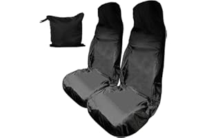 Flexiver Car Seat Cover,2pcs Waterproof and Protective,Car Seat Protector Breathable Cushion Non Slip Dustproof Nylon Front