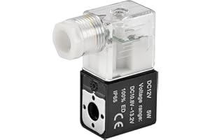 Heschen Bobine d'électrovanne pneumatique électrique, tension CC 12 V, pour série 4V210 3V210 2V025 3V1