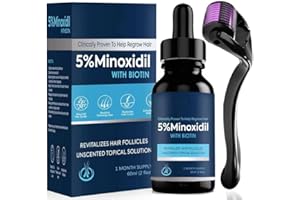 KAUYARD 5% Minoxidil Hair Growth Spray for Women and Men: Effective Anti-Hair Loss Treatment for Regrowth, Extra Strength Scalp Solution, Thicker, Stronger, and Longer Hair - 60ml