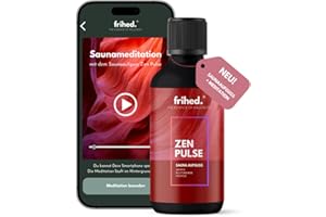 FRIHED. NORDIC WEAR Frihed.® Infusión de sauna de alta calidad con aplicación de meditación, infusionante para todos los tipos de sauna, fragancia duradera para sauna, aceite extra de alta calidad, idea de regalo (Zen