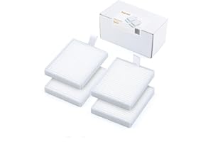 BAKUUM Pack 4 Filtros HEPA, para Xiaomi S20. Pack repuestos y accesorios para robot aspirador