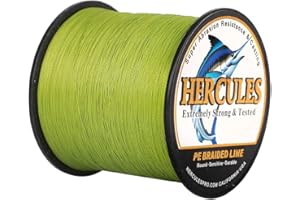 Hercules Super Cast 100-2000m 109-2187 Yards 6-100lbs Test Ligne de pêche tressée pour Eau salée PE Tresse Lignes de Poisson Superline 4 brins