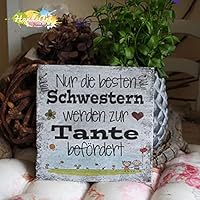 Shabby Style Holzschild - Nur die besten Schwestern werden zur Tante befördert