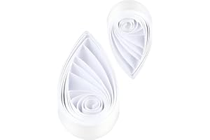 ODETOJOY Quilling Paper 7mm White Quilling Strips 7mm Quilling Paper Set for Beginner-120pcs, 54cm, 120gsm