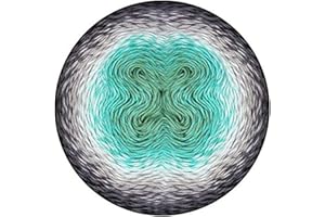 Scheepjes 1698-785 - Ovillo De Lana, 1000 Metros Longitud, Terciopelo negro menta