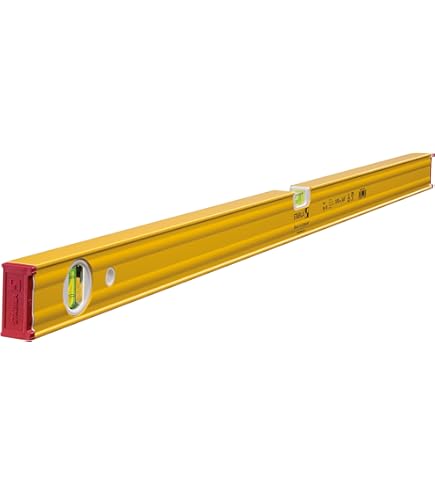 STABILA Niveau à Bulle Type 70, 60 Cm, Profilé Aluminium Léger, 1 Fiole Horizontale, 1 Fiole