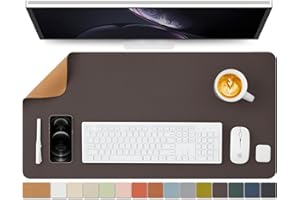 HOMIEAZICOZI Kork Schreibtischunterlage - Doppelseitige Schreibtischauflage für Büro und Zuhause - Als große Mausunterlage und Schreibtischmatten auf Schreibtischen（Kaffee、80cmx40cm）
