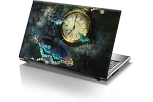 15.6 INCH TAYLORHE SKINS 15,6" Autocollants pour ordinateur portable papillons et de l'horloge