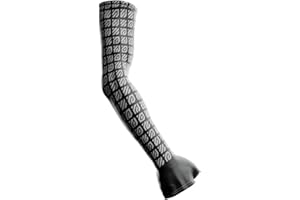 Wallhack Repeat Gaming Arm Sleeve with Hand Support | Compression Sleeve for Wrist & Arm Support for Long Gaming Sessions | Anti-Slip Arm Warmer for Precision & Comfort | Black, Small - Medium