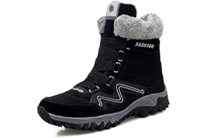 AARDIMI Warm Gefüttert Winterschuhe Damen Schneestiefel Wasserdicht Outdoor Trekking Wanderschuhe Gr. 35-42