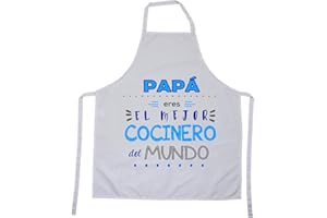 Kembilove Delantal cocina mujer – Regalos personalizados – Delantal con Mensaje Mamá eres la mejor cocinera del Mundo – Que regalar a tu madre – Regalos originales