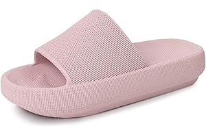 Menore Slippers Women Slides Men Quick Drying Flip Flops Non-Slip Sandals Summer Beach Pool Pillow Sliders Indoor Outdoor