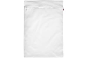 Rayen 6199.01 Bag protège Vos vêtements | avec Zipper Fermeture de la sécurité | Lave-Linge et séchoir | Blanc, 55 x 80 cm
