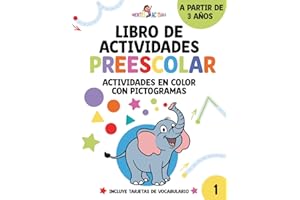 Libro de Actividades Preescolar - Método Montessori: Actividades Educativas y Divertidas para Niños de 3 años. Actividades para Niños con Dificultades de Aprendizaje (TEA)