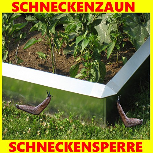 Schneckenzaun Typ 2, 25 cm hoch, 100 cm lang, Metall mit doppeltem Korrosionschutz