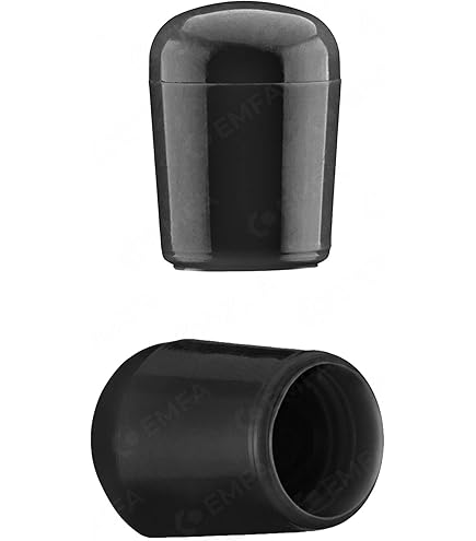 50 Stück Gummi Endkappen 2,5mm - Schwarze Schutzkappen Für Möbel & Schrauben