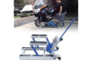 WSIKGHU Soporte hidráulico de elevación de motocicleta de 680 kg, elevador hidráulico para motocicleta, gato hidráulico para motocicleta y taller