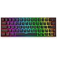 YUNZII SK64 64 Keys Hot Swappable Optical Mechanical Keyboard with ABS Shine-Through Keycaps, RGB Backlit, Programmable for Win/Mac/Gaming (Gateron Optical Black, Black)