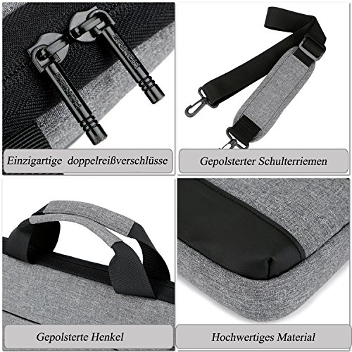 BRINCH 15 6 Zoll Laptop Tasche tragbar notebooktasche Leichtgewichts Tragetasche Handtasche mit Trageriemen f  r Laptop   Tablet   MacBook   Ultrabook