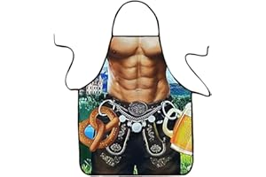 VEMEFUFU Grembiule di Natale, Grembiule Oktoberfest, Divertente Grembiule, sexy divertente bavarese Oktoberfest da donna, costume Dirndl per barbecue, cuoco, cucina, regali, uomini e donne