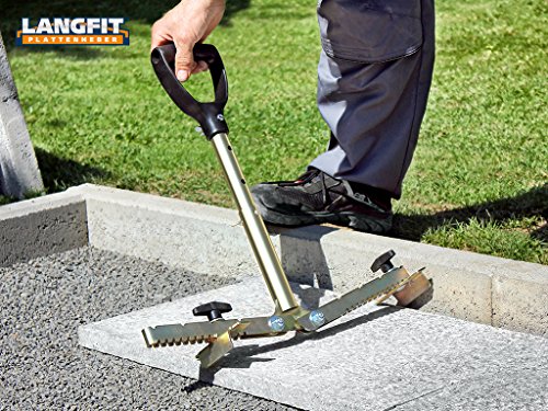 LANGFIT® Plattenheber – Rückenfreundlich durch 3-fach höhenverstellbaren Griff – 20 bis 62cm – Schonend für Rücken und Hüfte! Tragkraft bis 60kg – Made in Germany – MS-PH2062T - 5