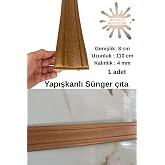 Kahverengi D&uuml;z 8cm-117cm Yapışkanlı &Ccedil;ıta &Ccedil;er&ccedil;eve S&uuml;p&uuml;rgelik