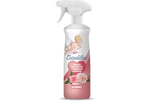 COCCOLATEVI Essenza per Ambienti Rosa e Geranio 750 ml, Deodorante, Profumo casa, Detergente Superfici, Antipolvere