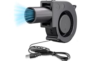 Sxhlseller 9733 97 Mm X 33 Mm DC 5 V USB Ventilador de Refrigeración sin Escobillas, Silencioso Mini Ventilador USB de 97 Mm con Control de Velocidad para Receptor DVR Modem AV