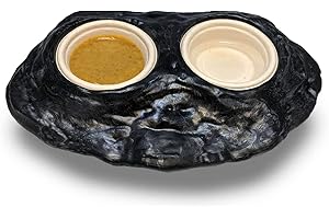 Pangea Reptile Ultimate Ledge - In Black - Magnetic Gecko Feeding Ledge